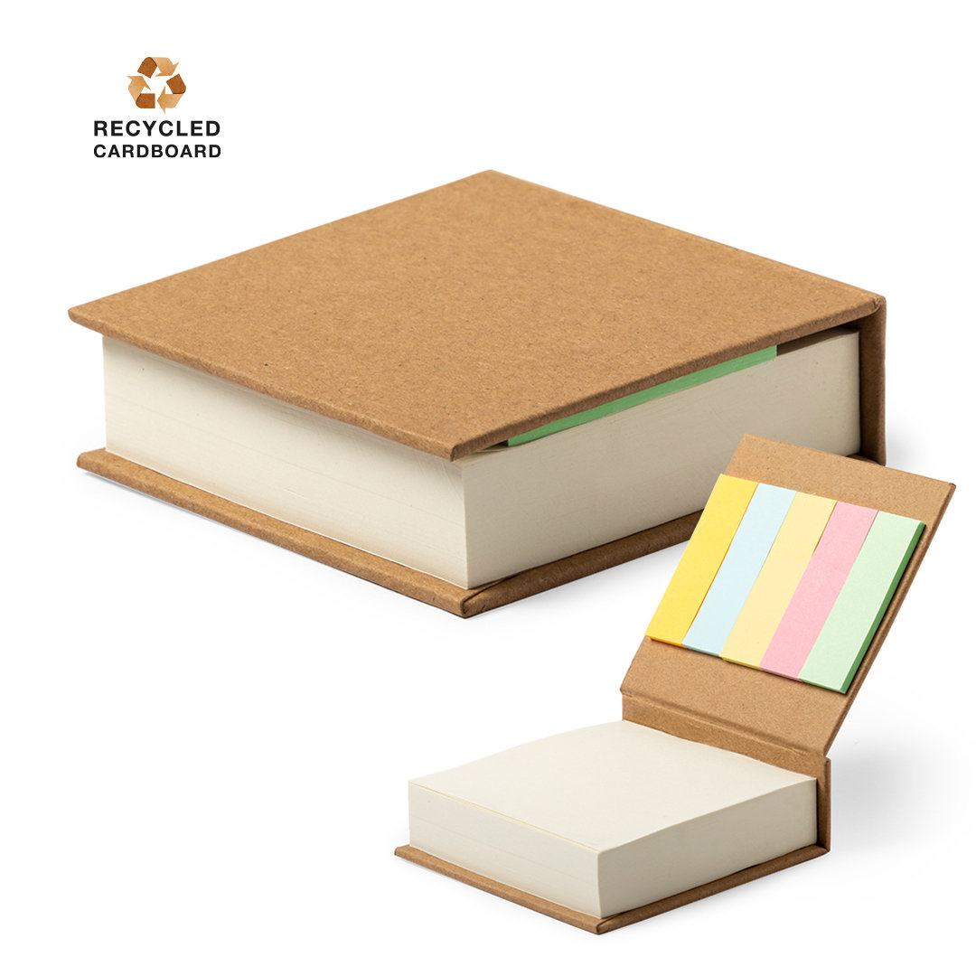 PORTANOTAS DE 200 HOJAS 7.5X7.5CM CON INDICES ADHESIVOS