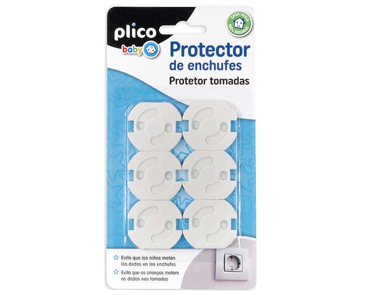 PROTECTOR DE ENCHUFES PROTECCION INFANTIL PACK 6 UNIDADES REF: P- 14012