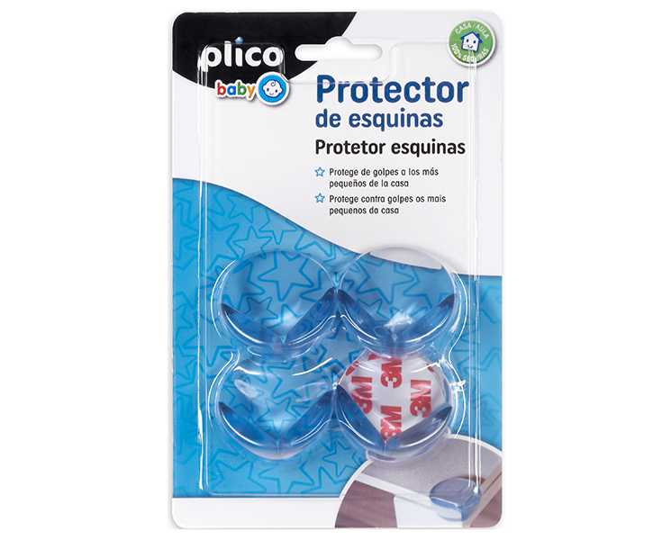 PROTECTOR DE ESQUINAS TRANSPARENTE PACK 4 UNIDADES REF. P- 14003