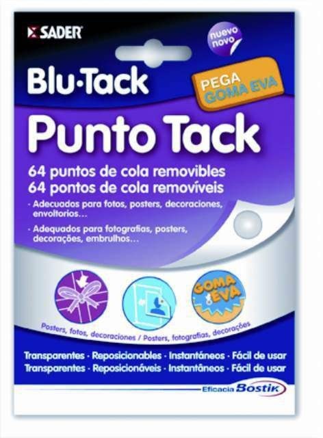 PUNTO TACK PUNTOS ADHESIVOS REMOVIBLES MANUALIDADES  64 UDS BLU TACK REF. 1693