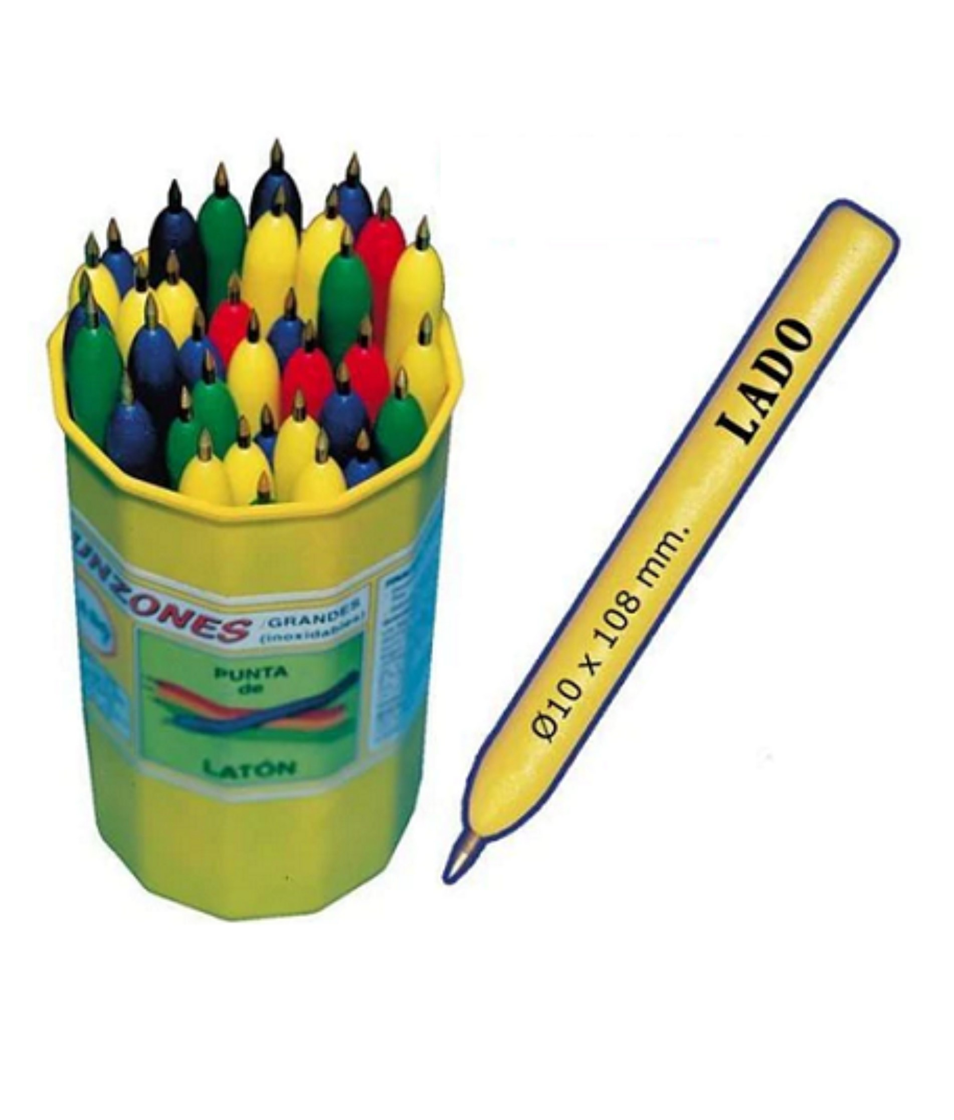PUNZON DE PICADO GRANDE ***MARCA LADO DE 10X108MM***