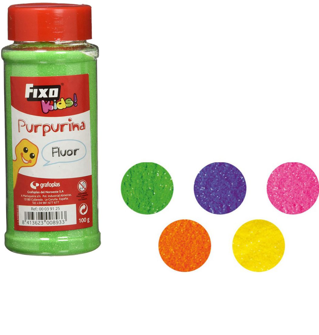 PURPURINA FLUORESCENTE ROSA 100 GRAMOS 00039154