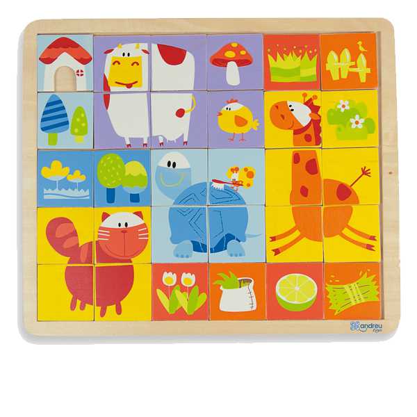 PUZZLE 30 PIEZAS ANIMALES GRANJA 27X27X1CM REF: A - 16479