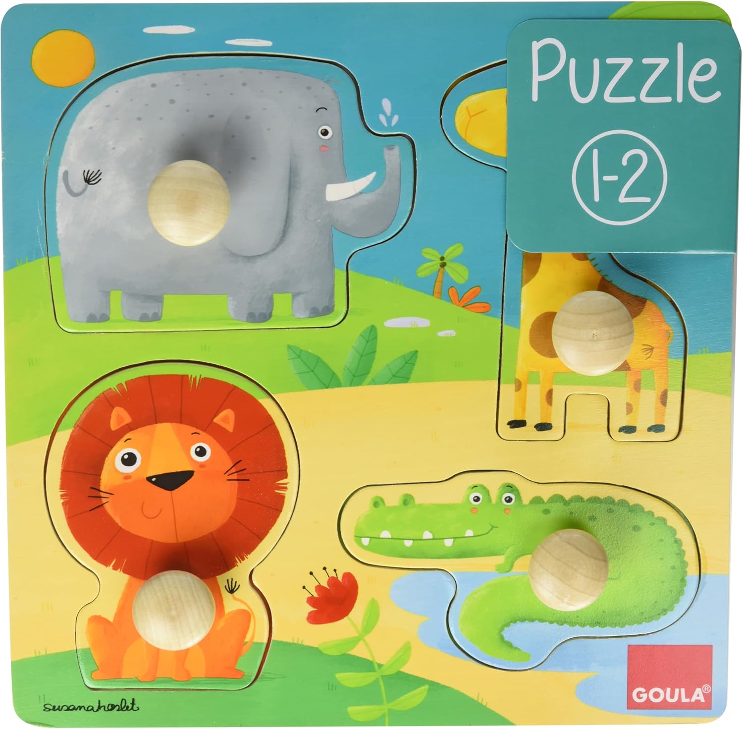 PUZZLE ANIMALES SELVA GOULA DISET