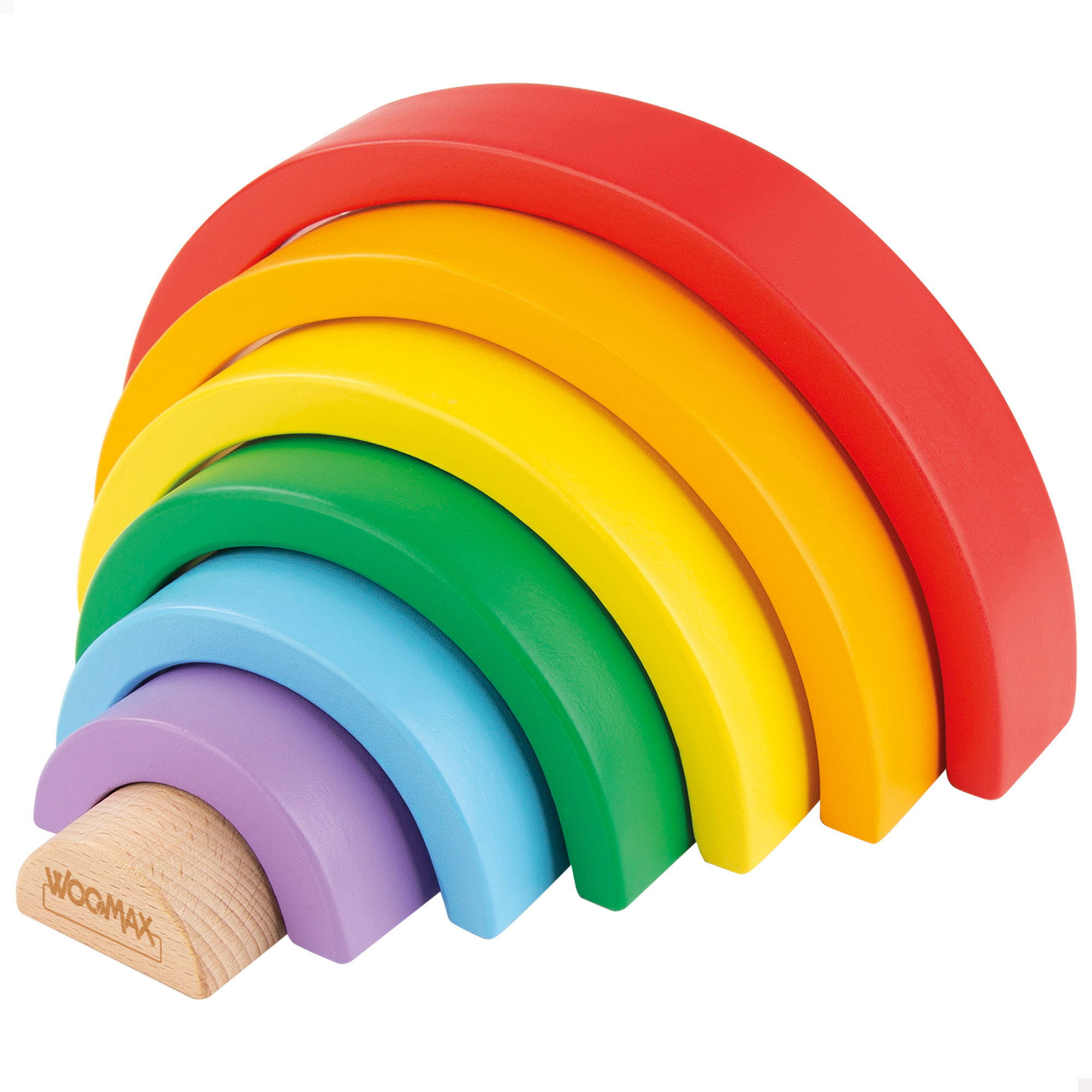 PUZZLE ARCO IRIS DE MADERA DE 22X10X4CM REF: 49306