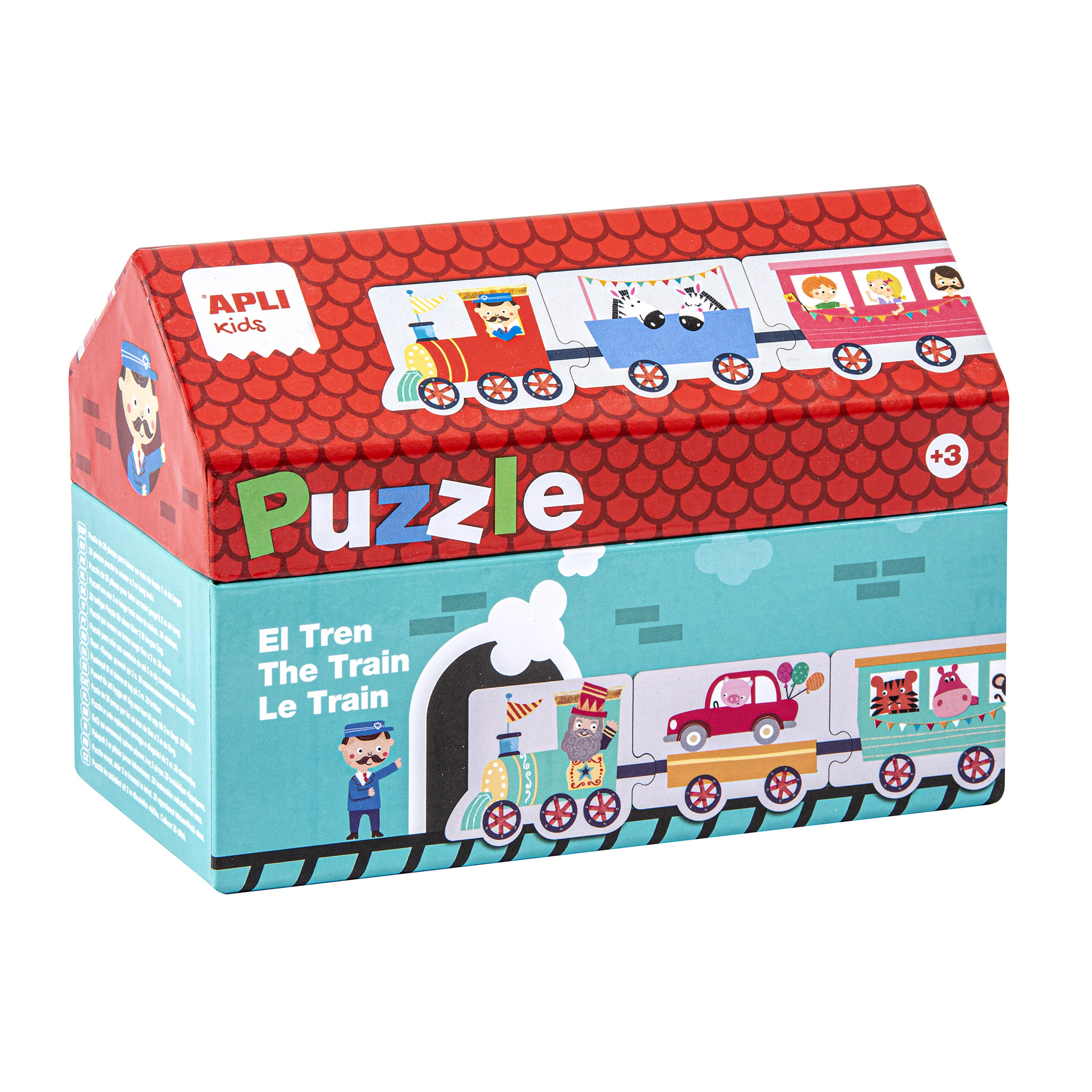 PUZZLE CASITA TREN APLI REF. 16485