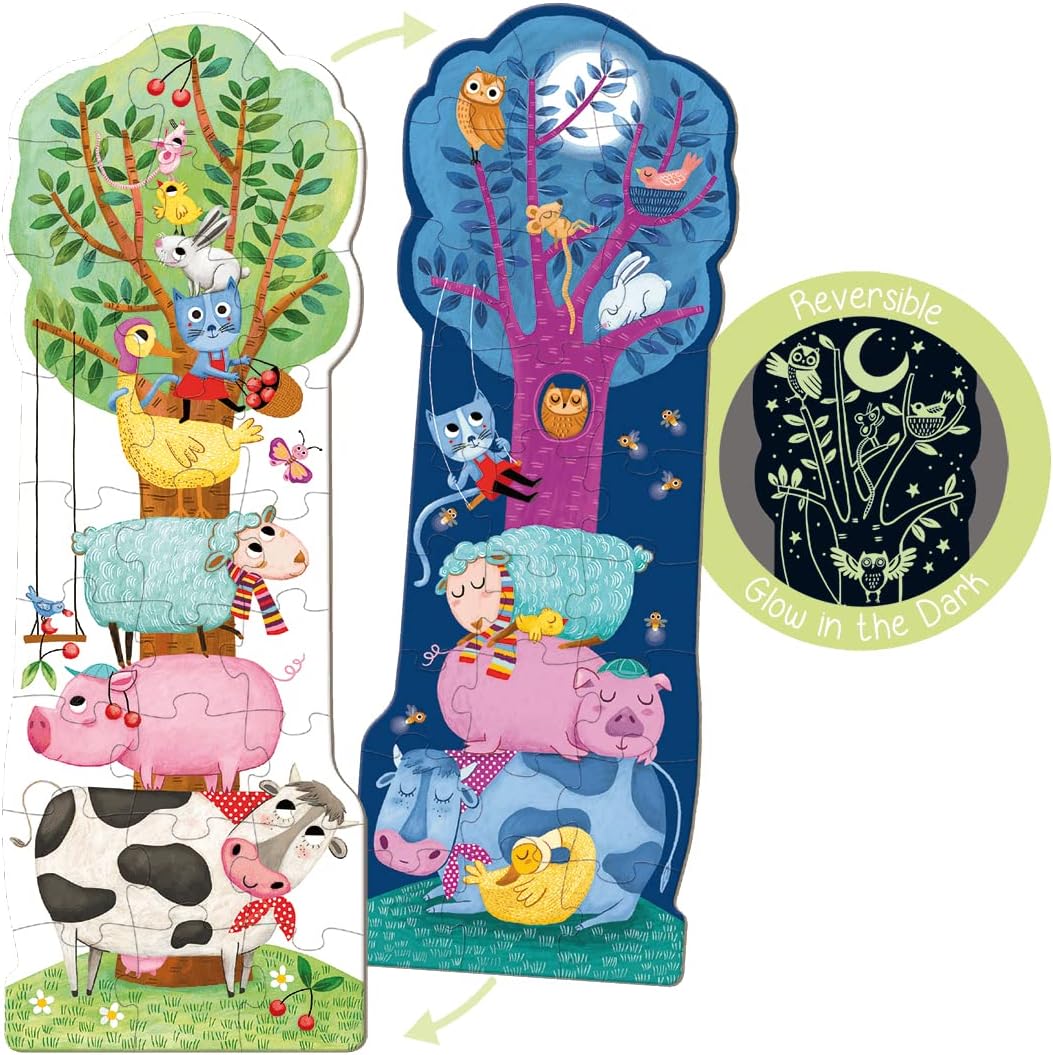 PUZZLE GRANJA DIA & NOCHE XXL GOULA DISET