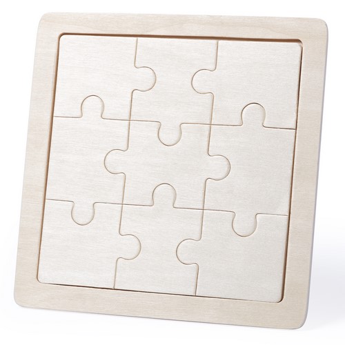 PUZZLE MADERA 9 PIEZAS PARA DECORAR DE 15X15CM REF: MK-5719