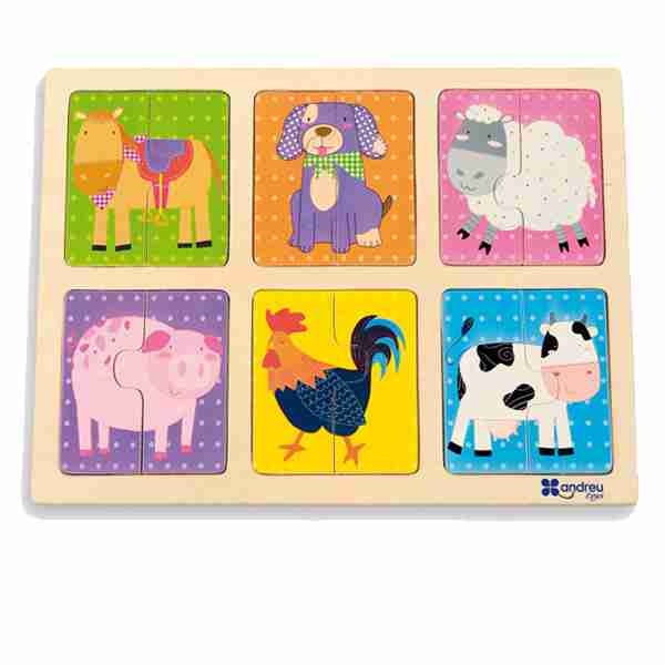 PUZZLE MADERA ANIMALES