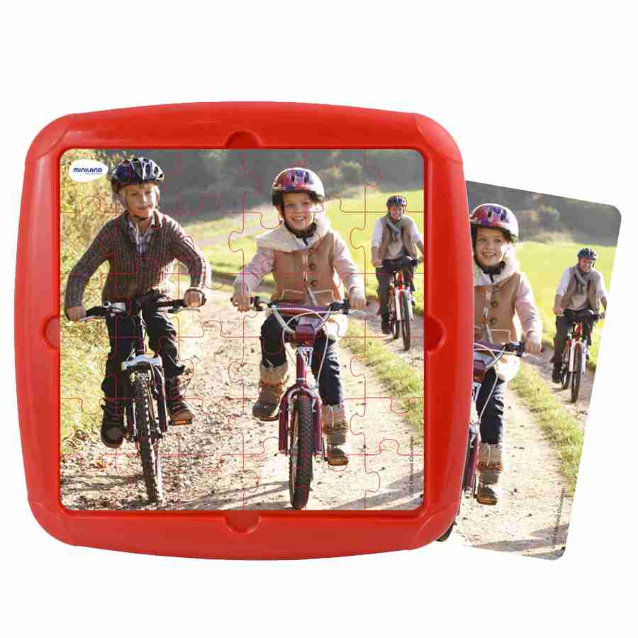 PUZZLE PLASTICO PASEO EN BICI