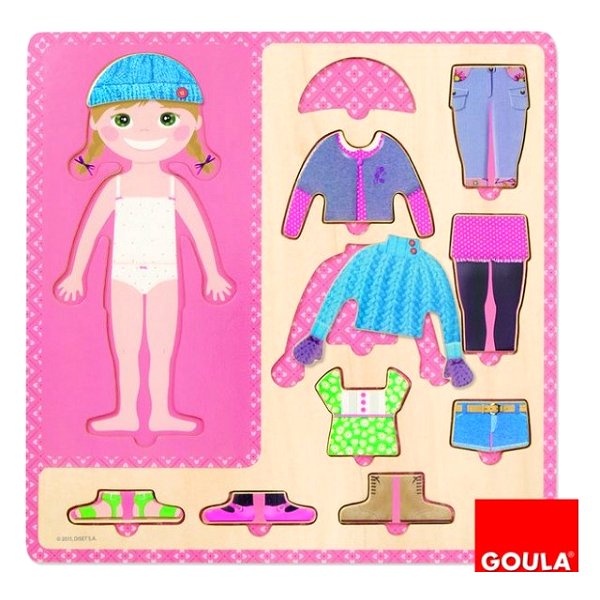 PUZZLE VESTIR NIÑA GOULA DISET