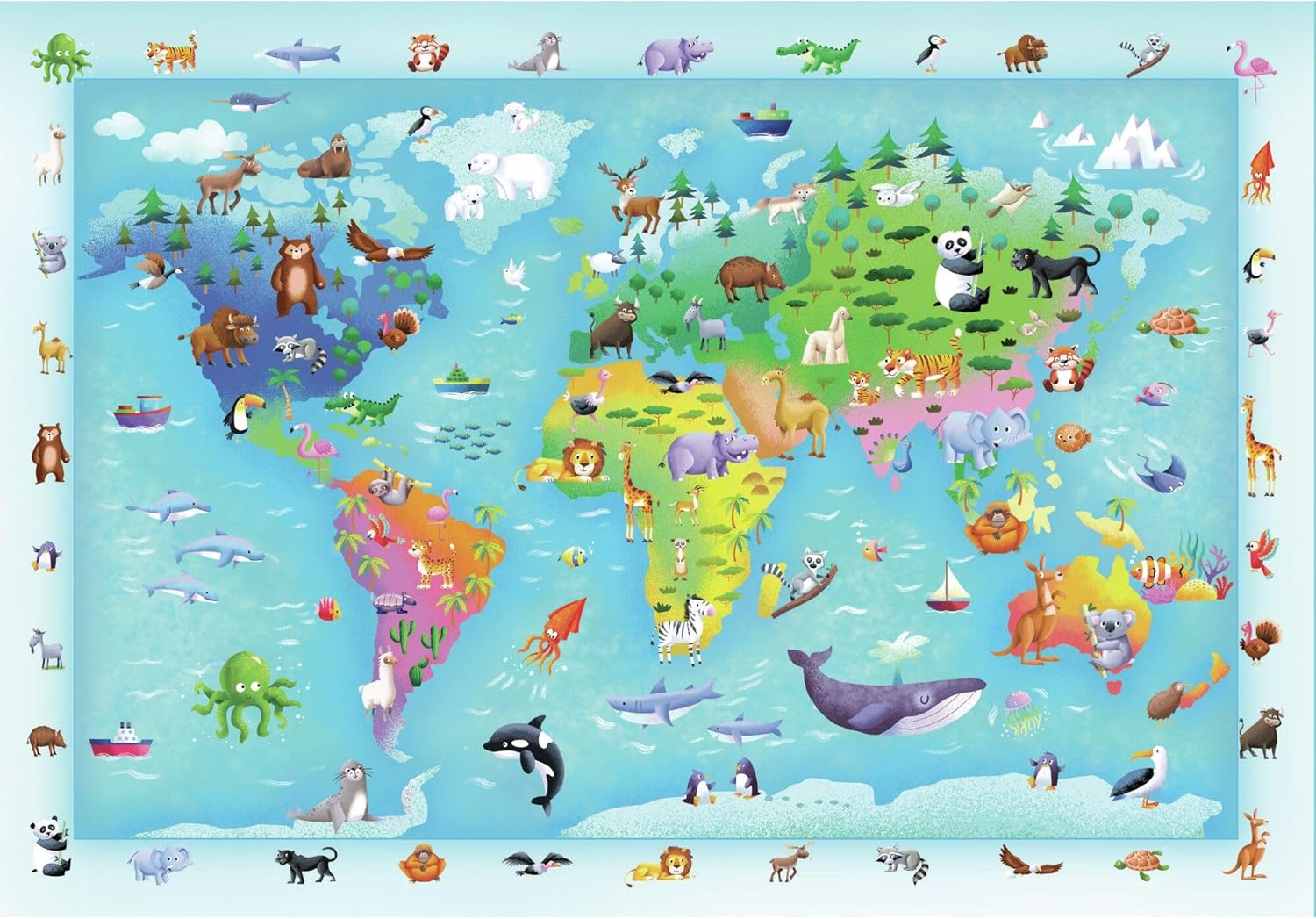 PUZZLE WILDLIFE FAUNA 60 MAXI PIEZAS CLEMENTONI