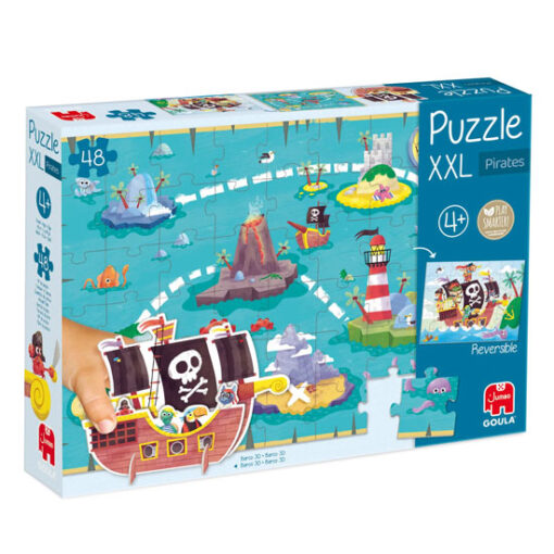 PUZZLE XXL PIRATAS GOULA DE 48 PIEZAS REVERSIBLES