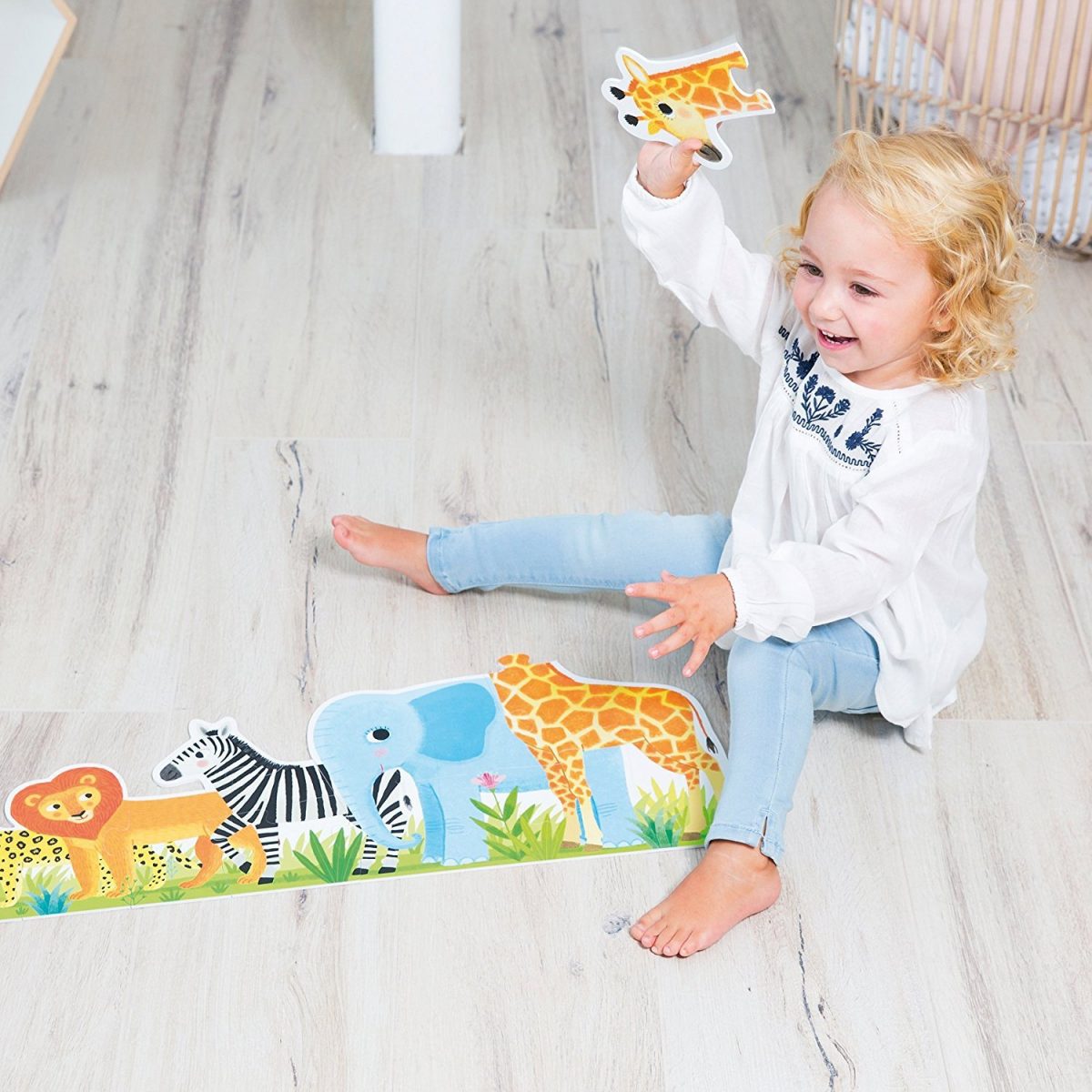PUZZLE XXL SELVA DE PEQUEÑO A GRANDE GOULA DISET