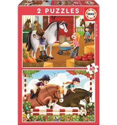 PUZZLES BASICOS "CUIDANDO CABALLOS" 48 PIEZAS