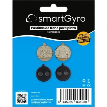 Pack 4 Pastillas de Freno para Pinza Bolids SmartGyro SG27-321/ Compatible con Speedway / Rockway y