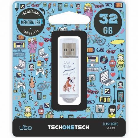 Pendrive 32GB Tech One Tech Que vida mas Perra USB 2.0