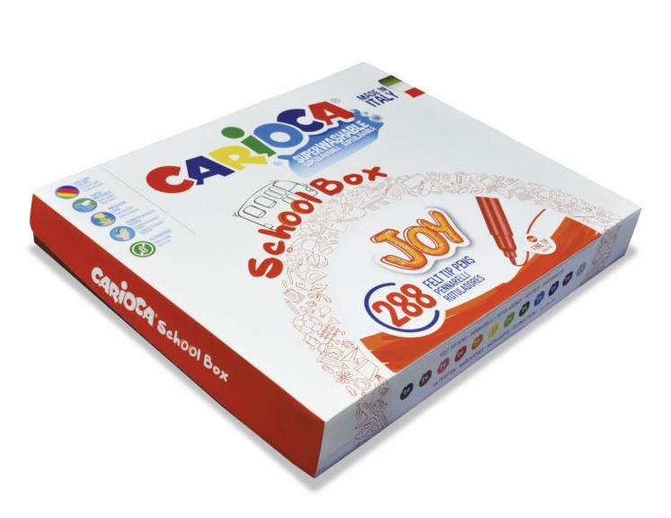 ROTULADOR CARIOCA JOY DE ***SCHOOLBOX 288 ROTULADORES*** REF: 42826/A