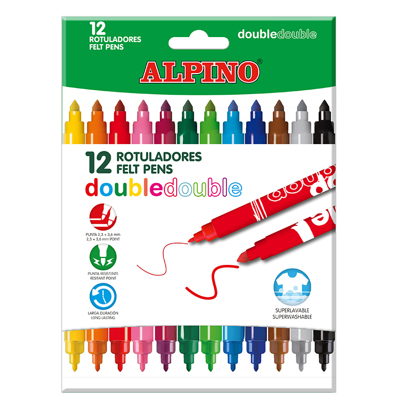 ROTULADOR DOBLE PUNTA ALPINO DOUBLE REF: AR002013N