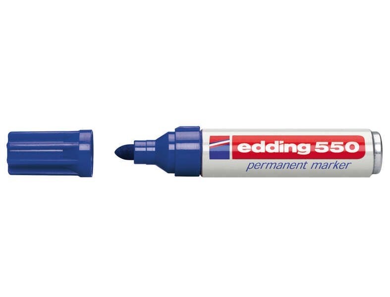 ROTULADOR ***EDDING 550 AZUL*** PUNTA REDONDA