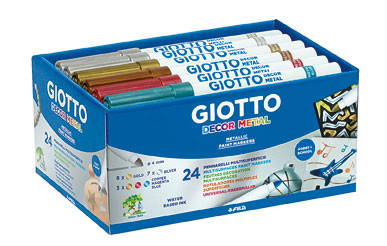 ROTULADOR GIOTTO METALICO SCHOOLPACK DE 24 UNIDADES REF.524500