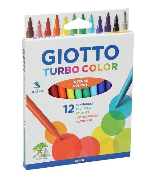 ROTULADOR GIOTTO TURBO COLOR DE 12 COLORES F416000