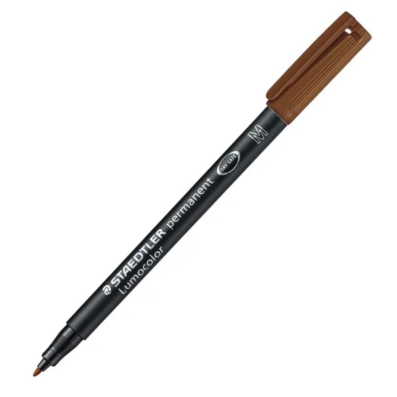 ROTULADOR LUMOCOLOR STAEDTLER PERMANENTE 317-7 ***MARRON*** 0.8MM