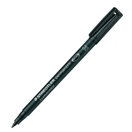 ROTULADOR LUMOCOLOR STAEDTLER PERMANENTE 317-9 NEGRO 0.8MM