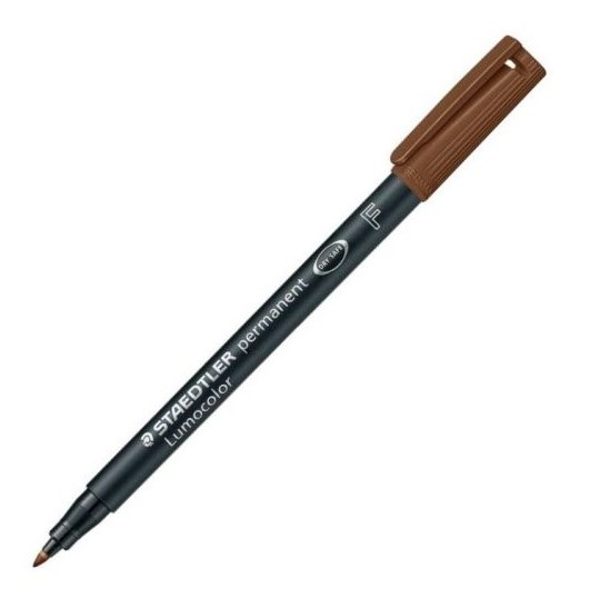 ROTULADOR LUMOCOLOR STAEDTLER PERMANENTE 318-7 ***MARRON*** 0.6MM