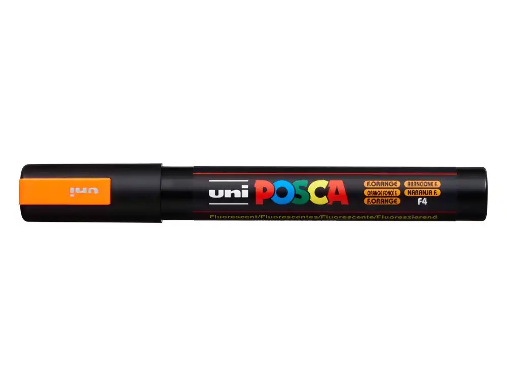 ROTULADOR MARCADOR UNI-POSCA **NARANJA** PUNTA DE 1.6 A 2.5MM TINTA A BASE DE AGUA NO TOXICA