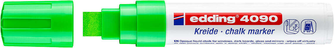 ROTULADOR ***PARA CRISTAL EDDING 4090 PUNTA 4-15MM*** COLOR VERDE CLARO