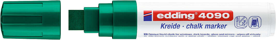 ROTULADOR ***PARA CRISTAL EDDING 4090 PUNTA 4-15MM*** COLOR VERDE OSCURO