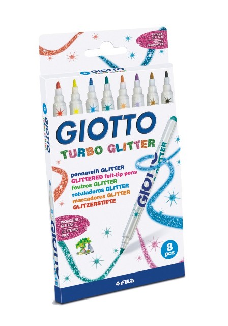 ROTULADOR PURPURINA GLITTER GIOTTO 8 COLORES REF: F425800