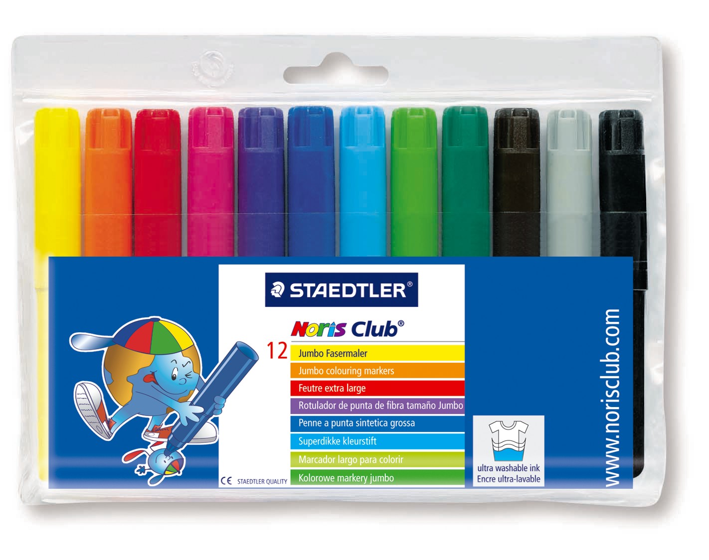 ROTULADOR STAEDTLER GRUESO NORIS CLUB AMARILLO REF. 340 WP6-1