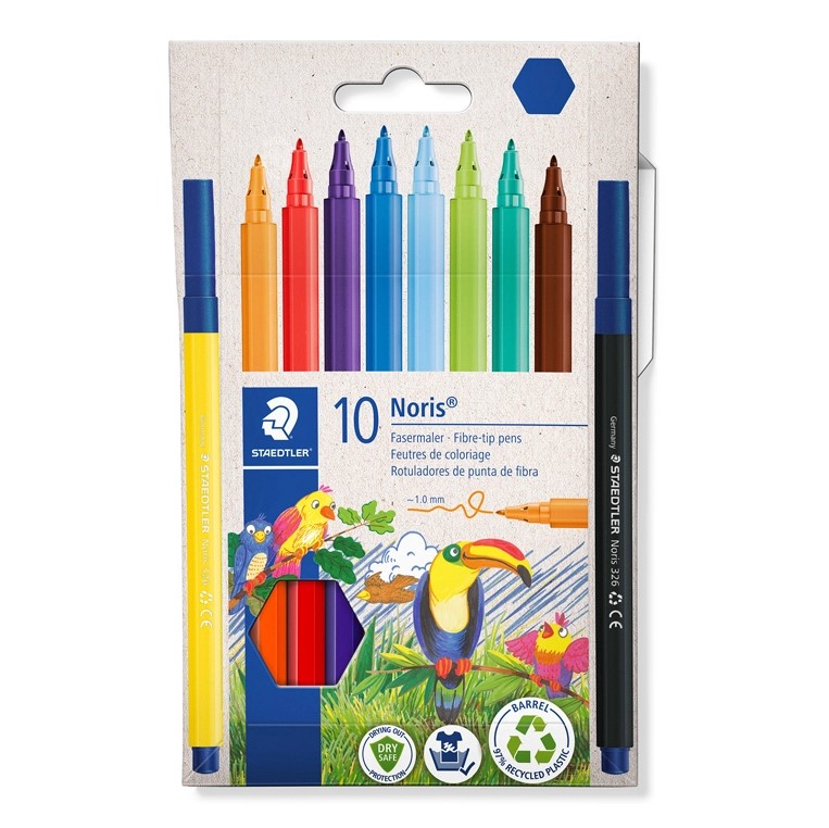 ROTULADOR STAEDTLER NORIS CLUB 326 ESTUCHE DE 10 COLORES REF: 15551025