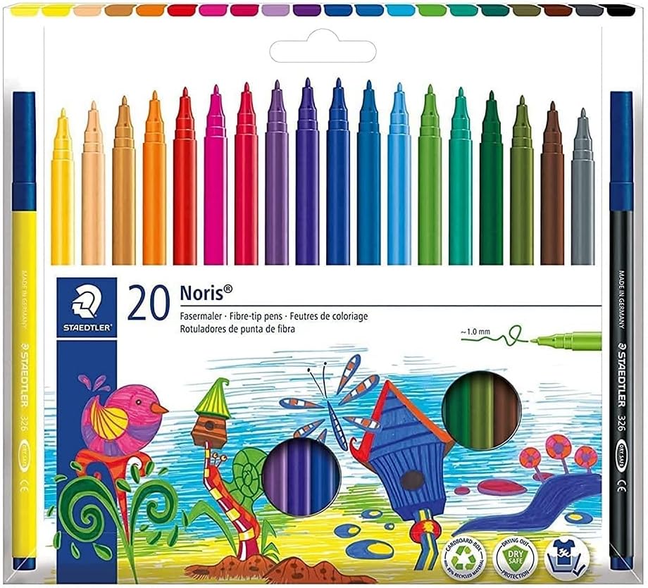 ROTULADOR STAEDTLER NORIS CLUB 326 ESTUCHE DE 20 COLORES REF: 15551030
