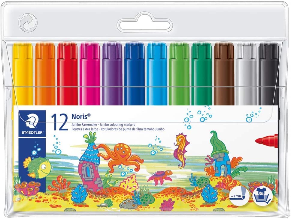 ROTULADOR STAEDTLER NORIS CLUB CAJA DE 12 COLORES REF. 340 WP12