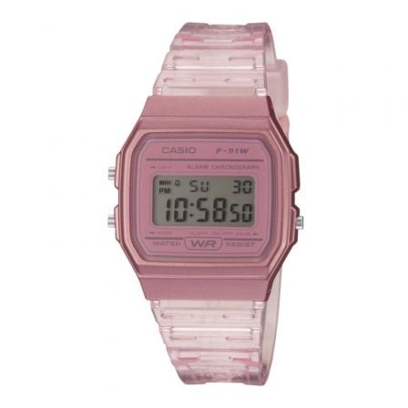 Reloj Digital Casio Collection Women F-91WS-4EF/ 38mm/ Rosa