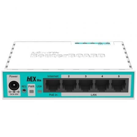 Router Mikrotik Hex Lite RB750R2 5 Puertos/ RJ45 10/100/1000/ PoE