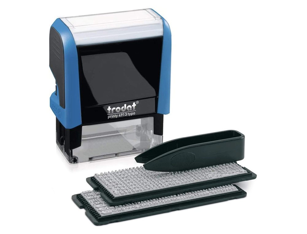 SELLO AUTOMATICO TRODAT IMPRENTILLA 5 LINEAS TIPO 3MM / 4 MM 58X22MM INCLUYE 624 CARACTERES