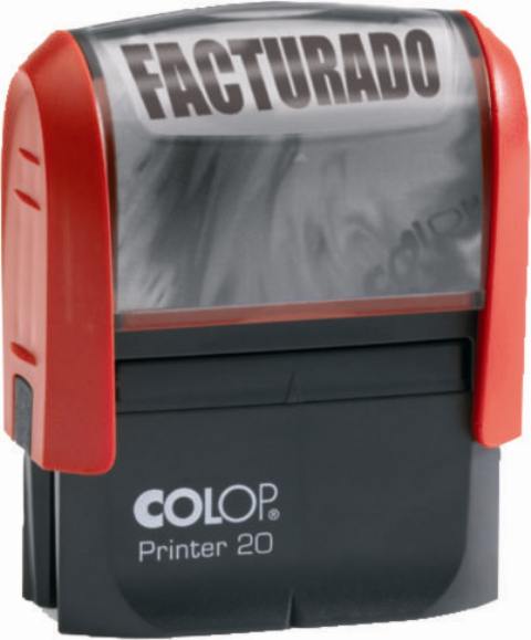 SELLO PRINTER 20 EN ROJO PERSONALIZADO *COBRADO*