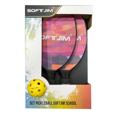 SET 2 PALAS PICKLEBALL SOFTJIM SCHOOL INICIACION + PELOTA