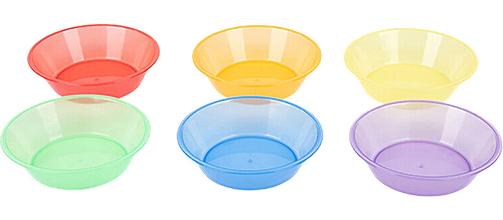 SET DE 6 CUENCOS DE CLAIFICACION TRANSLUCIDOS