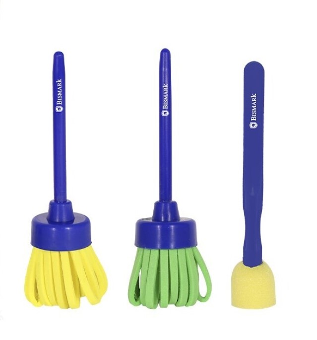 SET PINTURA DE 3 BROCHAS DE ESPONJA