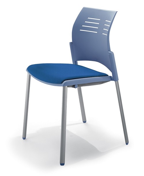 SILLA SPACIO CON ASIENTO TAPIZADO REF: 4132----