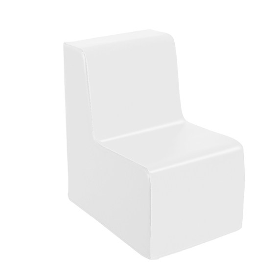 SILLÓN INDIVIDUAL BLANCO 32X46X50 CM REF 047A