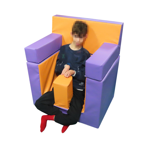SILLÓN TACO ABDUCTOR + REPOSACABEZAS 80X60X92 CM REF 644A
