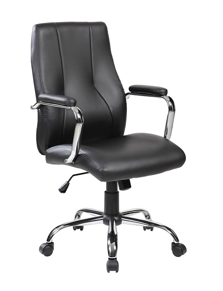 SILLON DIRECCION BASE METALICA Y SISTEMA SINCRO *RESPALDO MEDIO* CON BRAZOS REF:RD-988V22