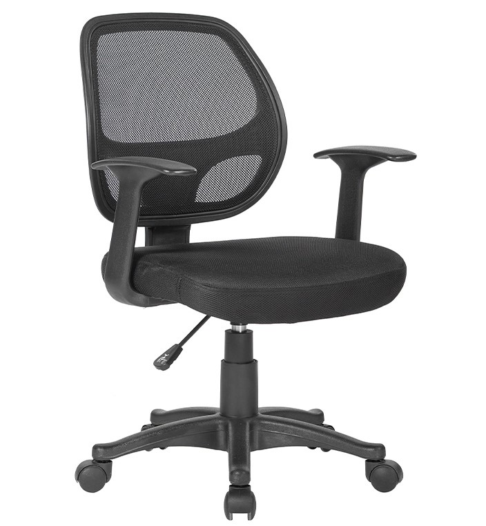 SILLON GIRATORIO RESPALDO MEDIO REGULABLE EN ALTURA CON BRAZOS