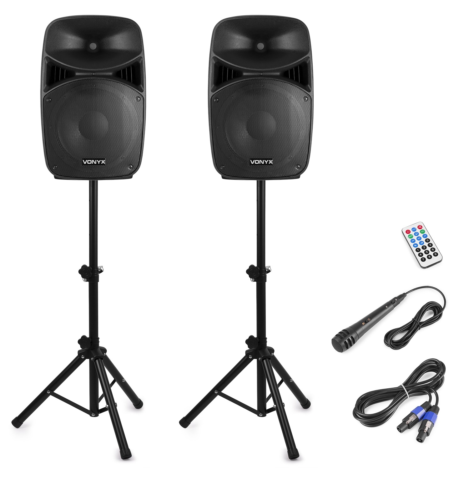 SISTEMA ALTAVOCES CON TRIPODE DE ***1000W*** CON AMPLIFICADOR / REPRODUCTOR USB/SD / RECEPTOR BLUTETOOTH